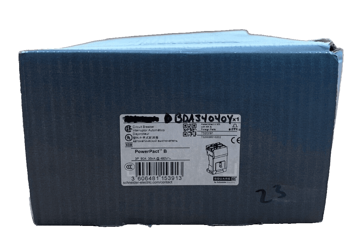 Square D BDA34040Y I-Line Circuit Breaker 40A 480V 3P BDA 40 Amp 3 Pole