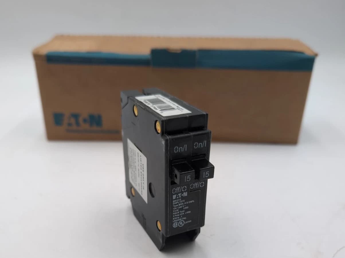 10PC Eaton BR1515 Double Circuit Breaker 15A 2P 120V BR Plug On 15 Amp Two 1Pole