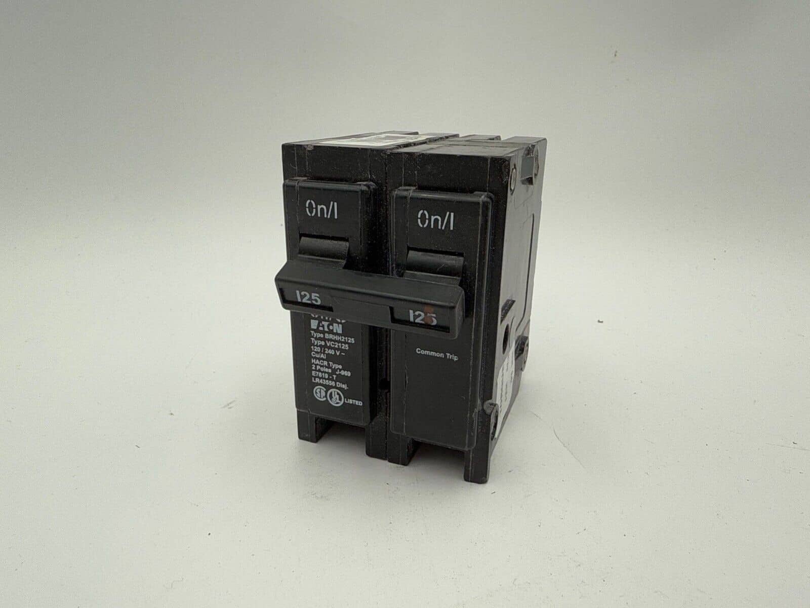 Eaton BRHH2125 Plug On Circuit Breaker 125A 2P 120/240V 1PH BRHH 125 Amp 2 Pole