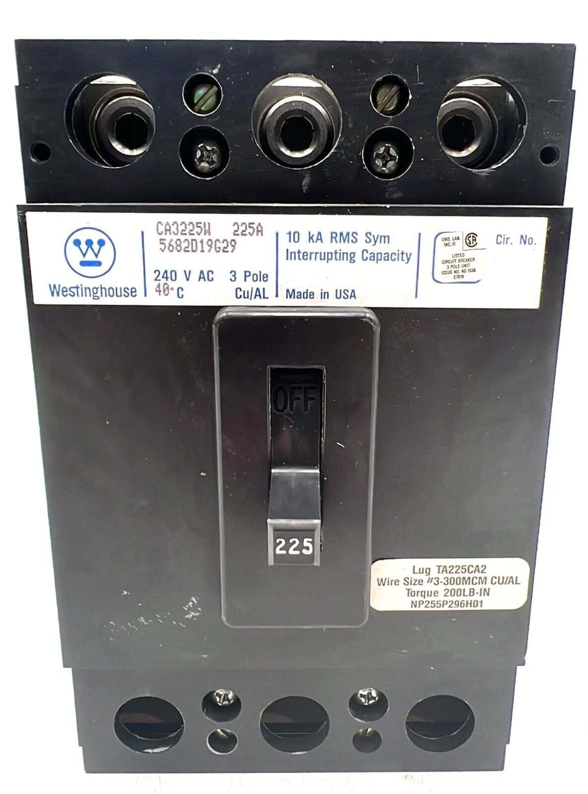 Westinghouse CA3225W Circuit Breaker — image 1 of 4