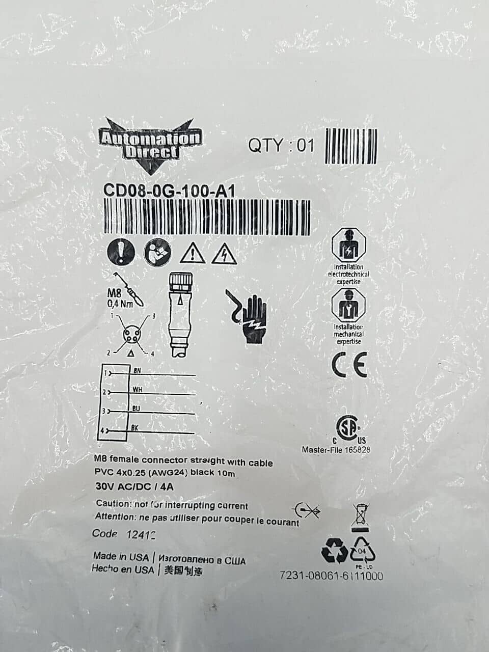 AutomationDirect CD08-0G-100-A1 Accessory — image 1 of 4