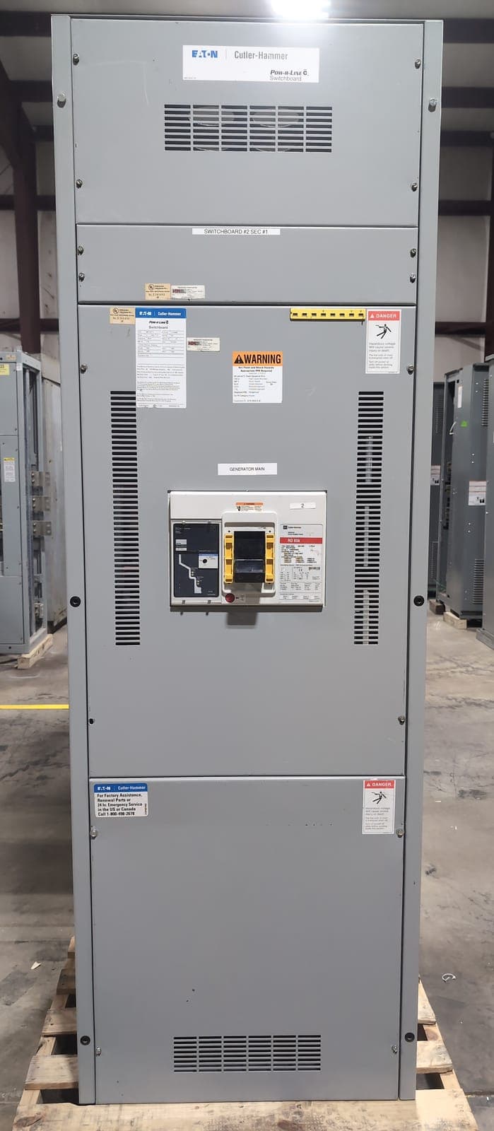 Eaton PRLC Switchboard 1600A 480/277V 3PH 4W MCB RD316T32W LSI RES1600LSI Indoor