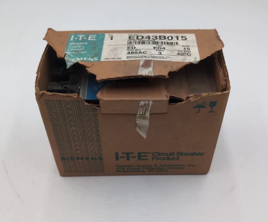 Siemens Circuit Breaker 15A 3P 480V ED4 15 Amp 3 Pole 480 Volt NEW