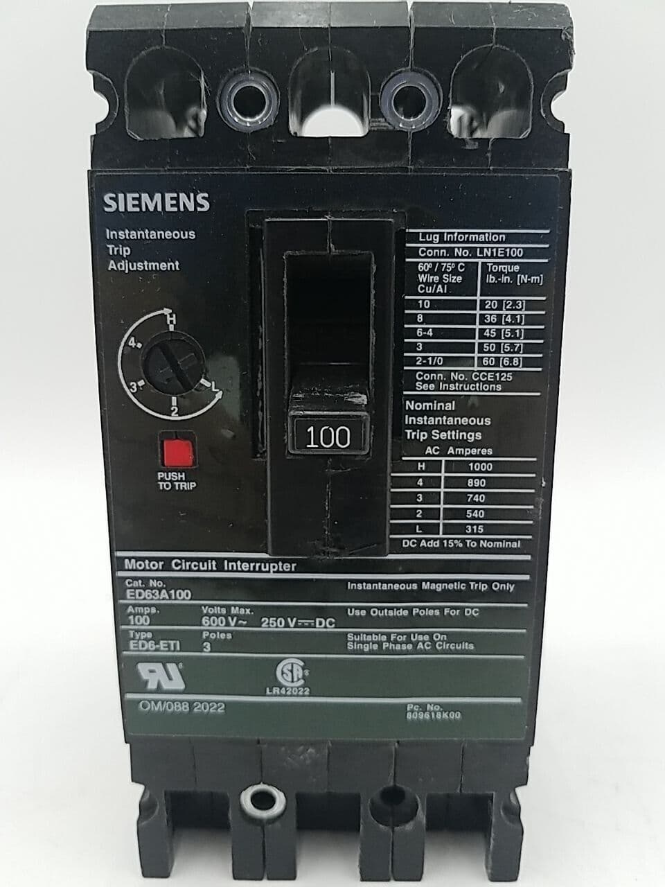 Siemens ED63A100 – image 1
