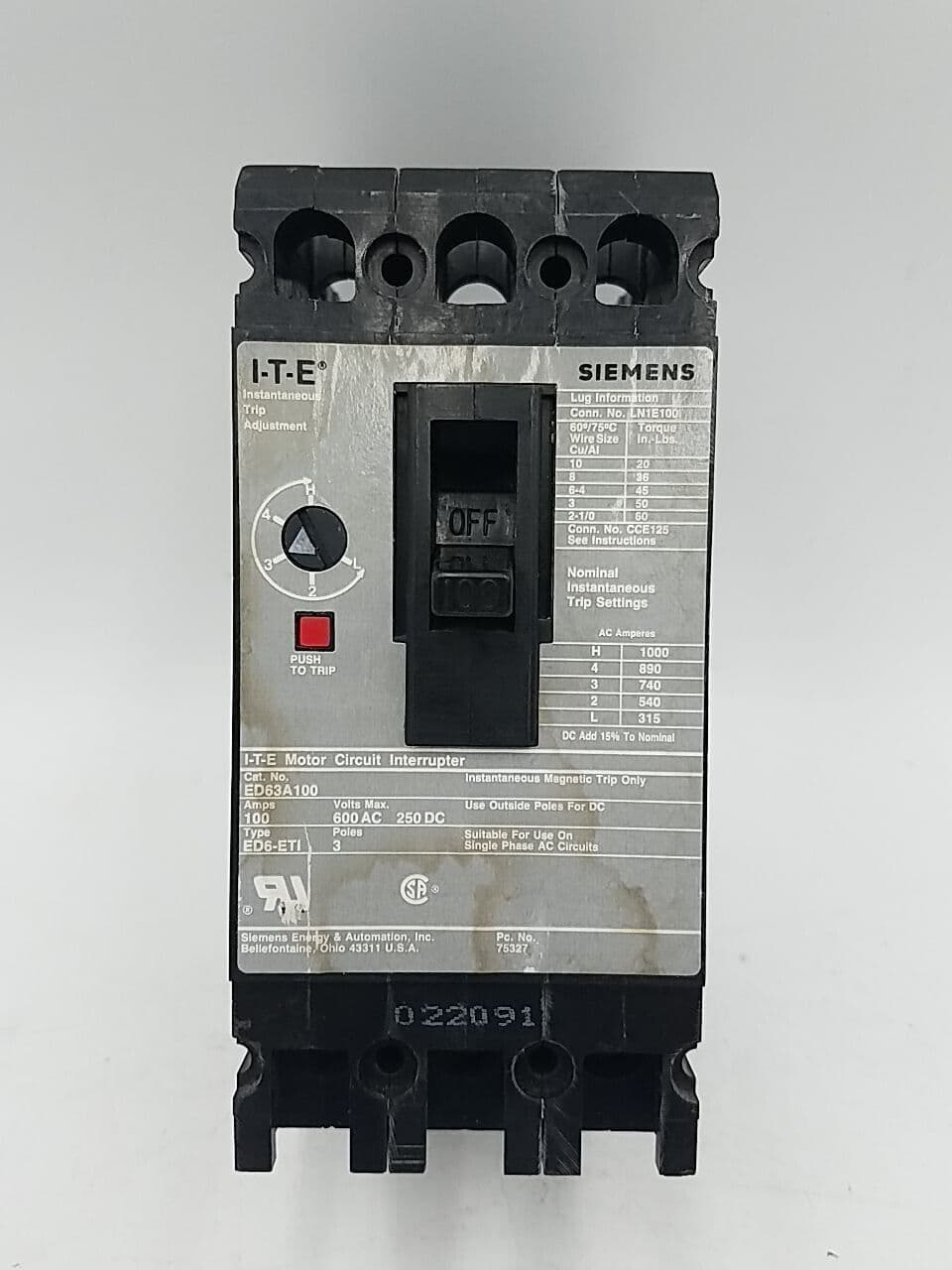 Siemens ED63A100 – image 1