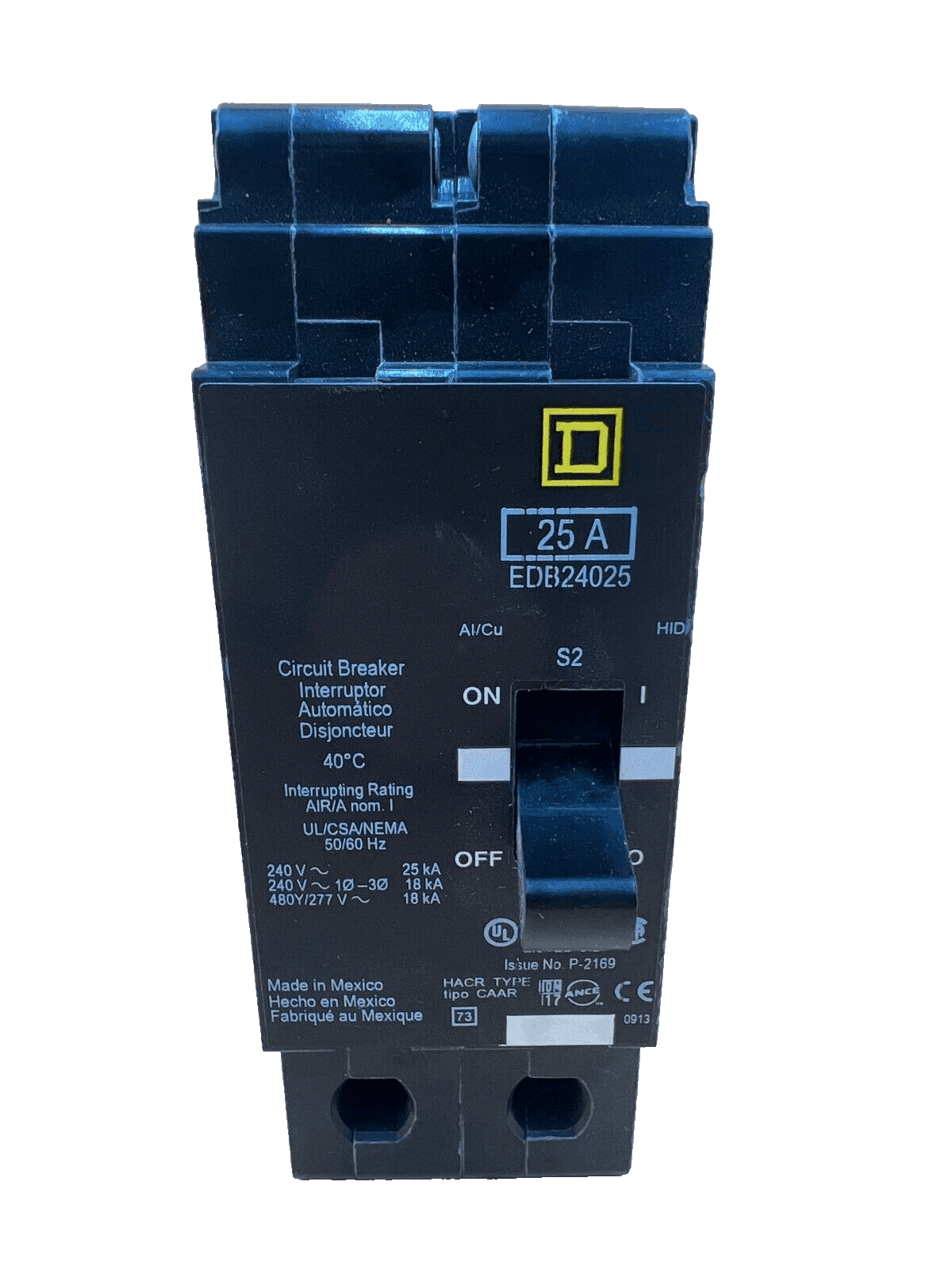 Square D EDB24025 Circuit Breaker — image 1 of 6