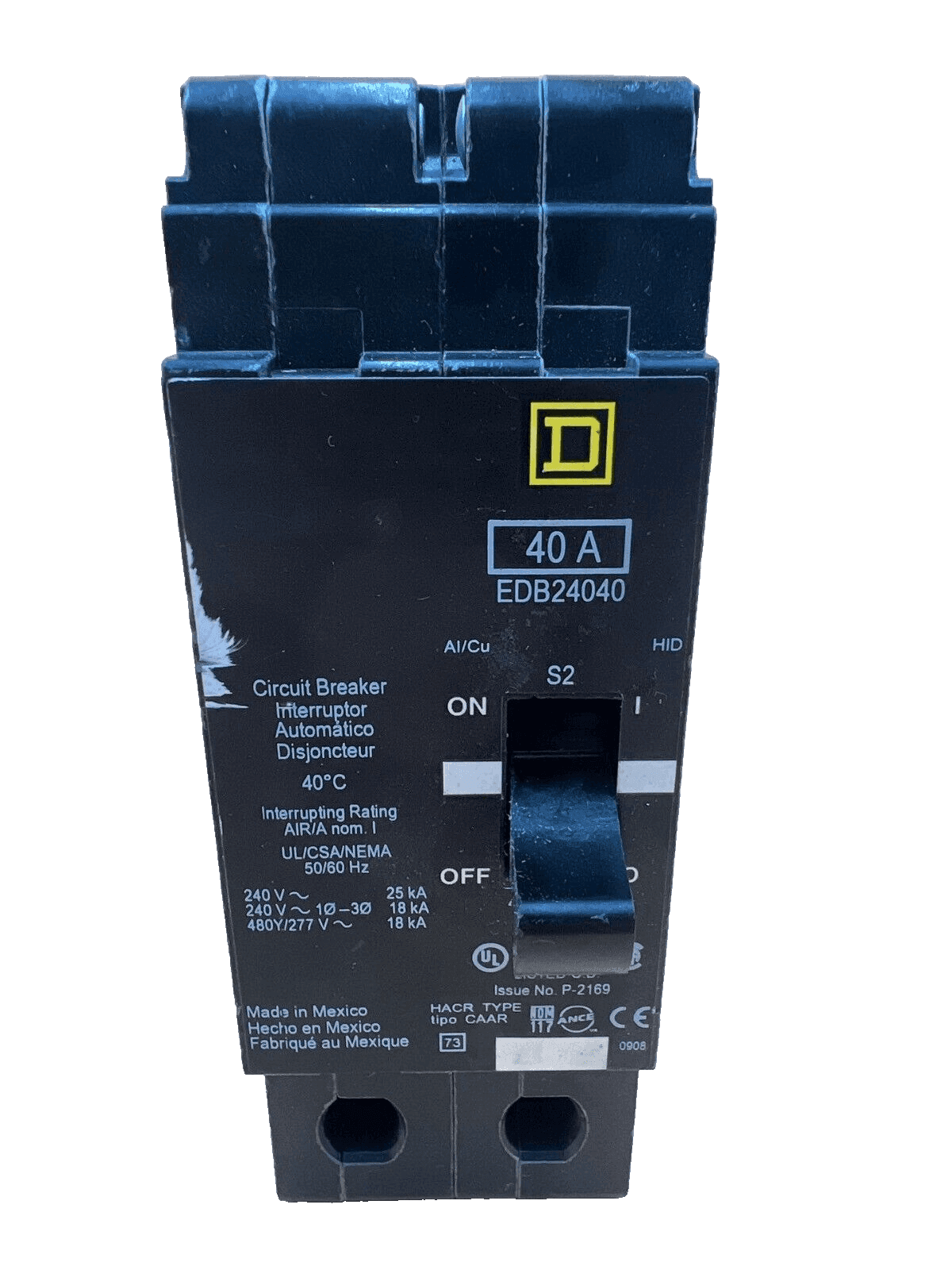 Square D EDB24040 Circuit Breaker — image 1 of 6