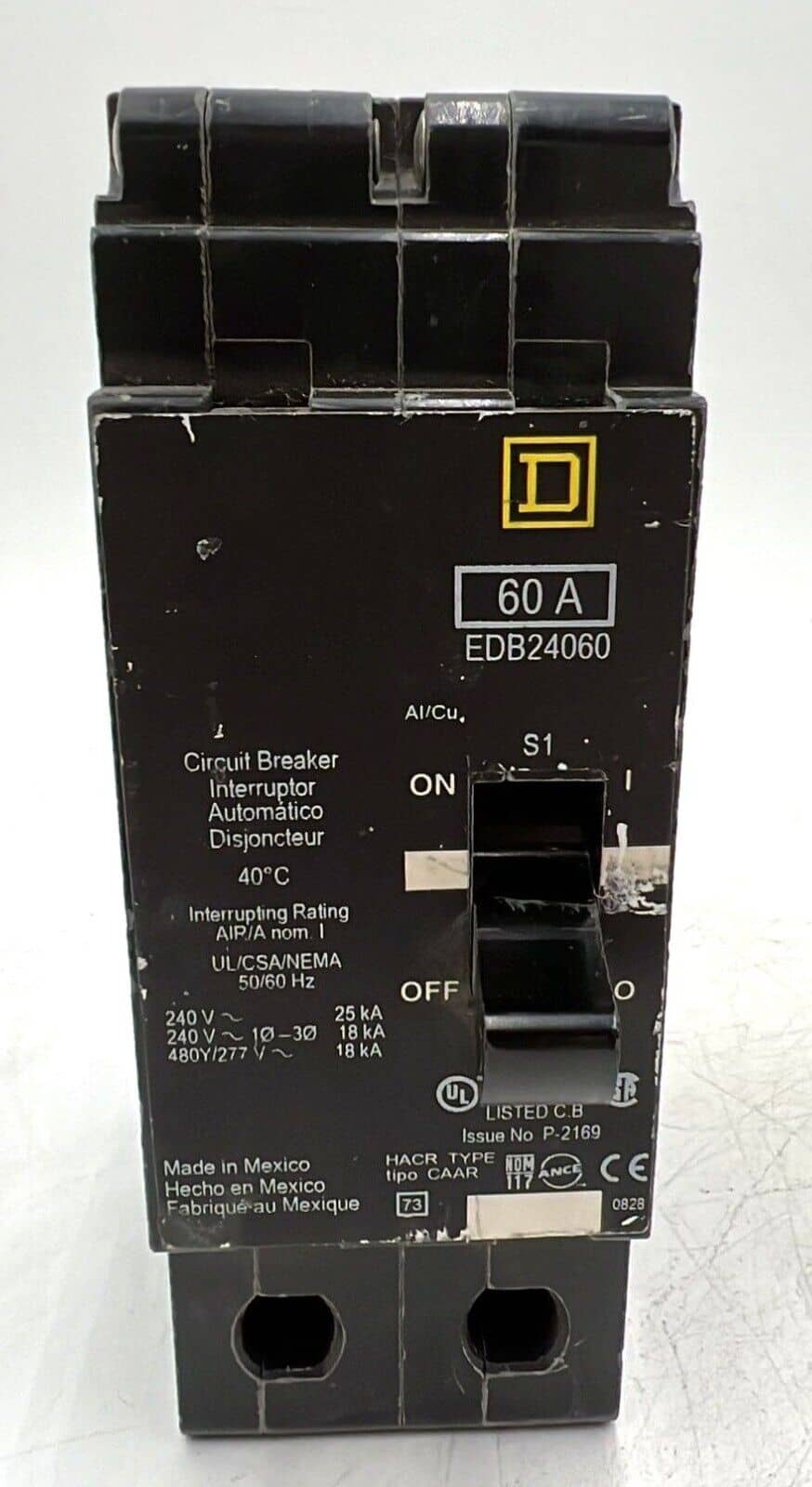Square D EDB24060 Circuit Breaker — image 1 of 7