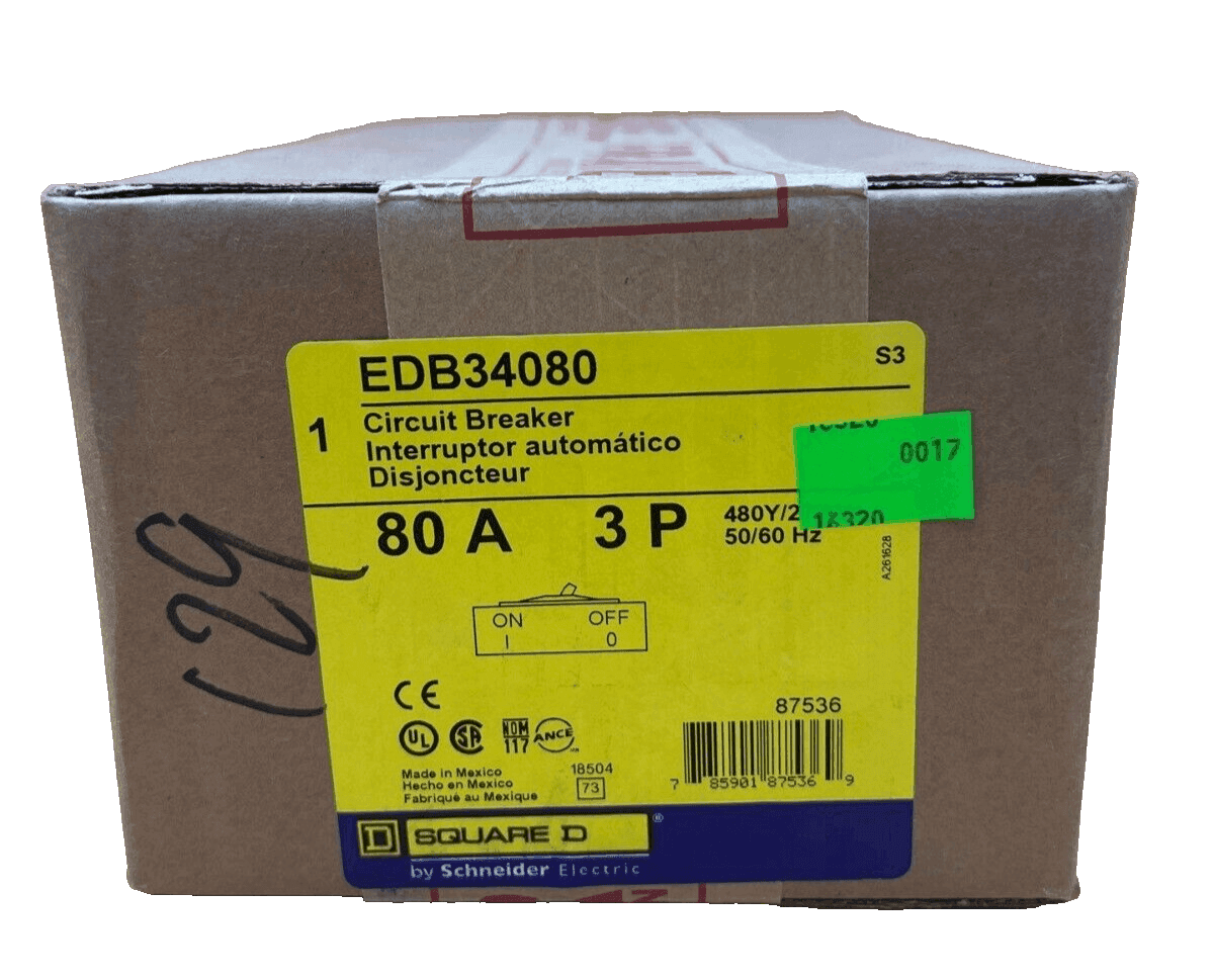 Square D EDB34080 Circuit Breaker — image 1 of 2