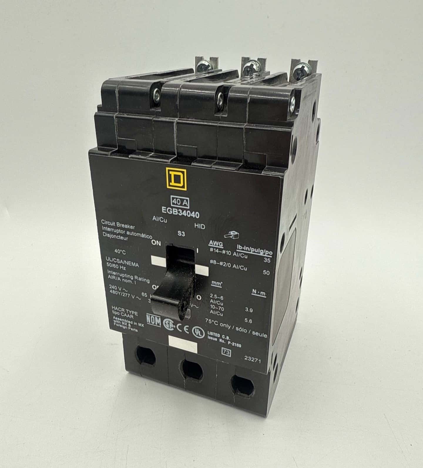 Square D EGB34040 Circuit Breaker — image 1 of 9