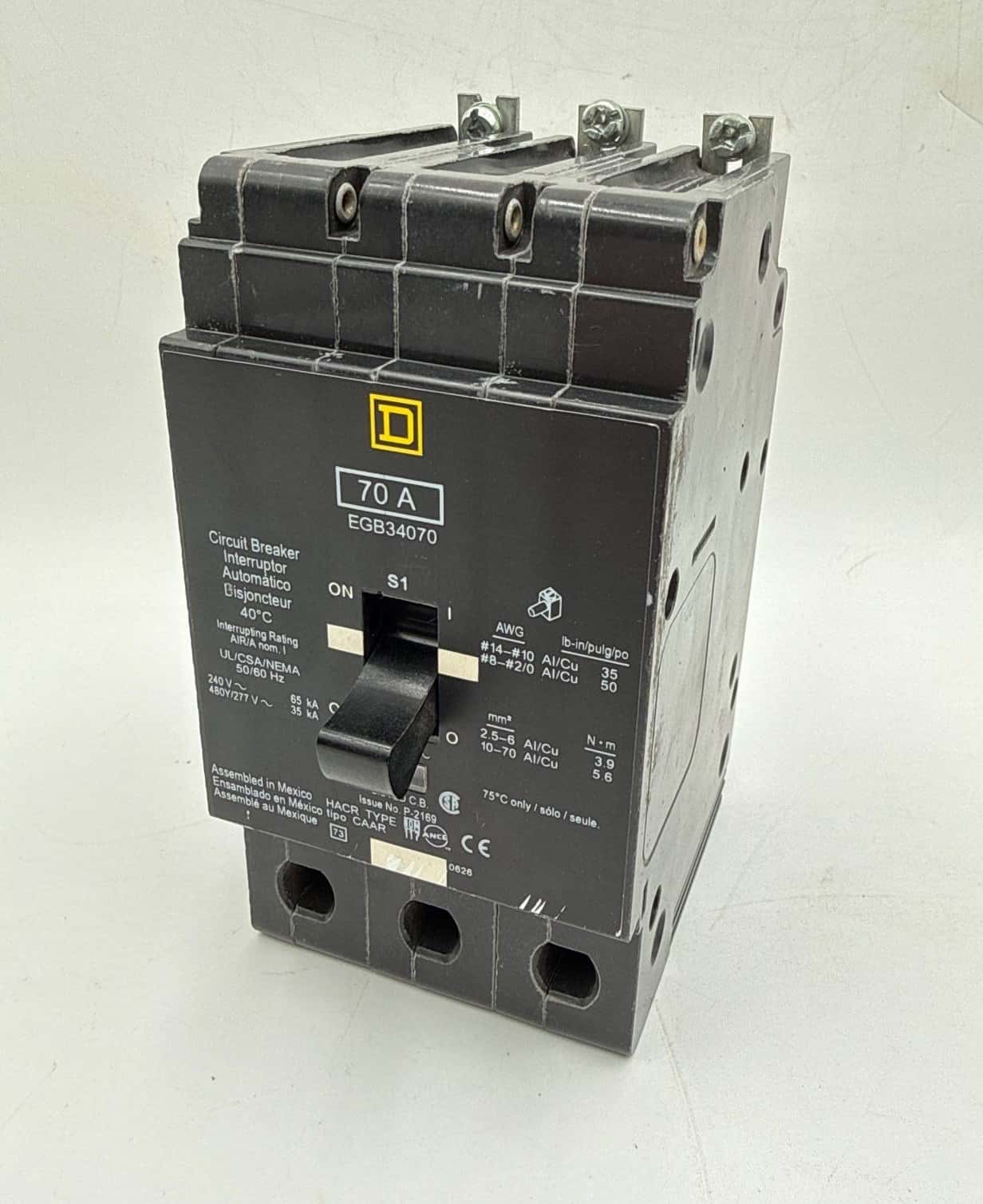 Square D EGB34070 Circuit Breaker — image 1 of 9