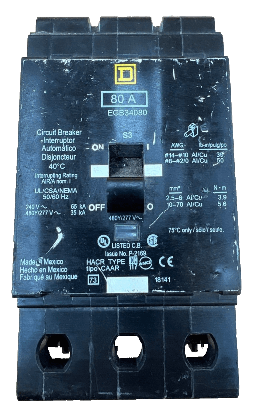 Square D EGB34080 – image 1