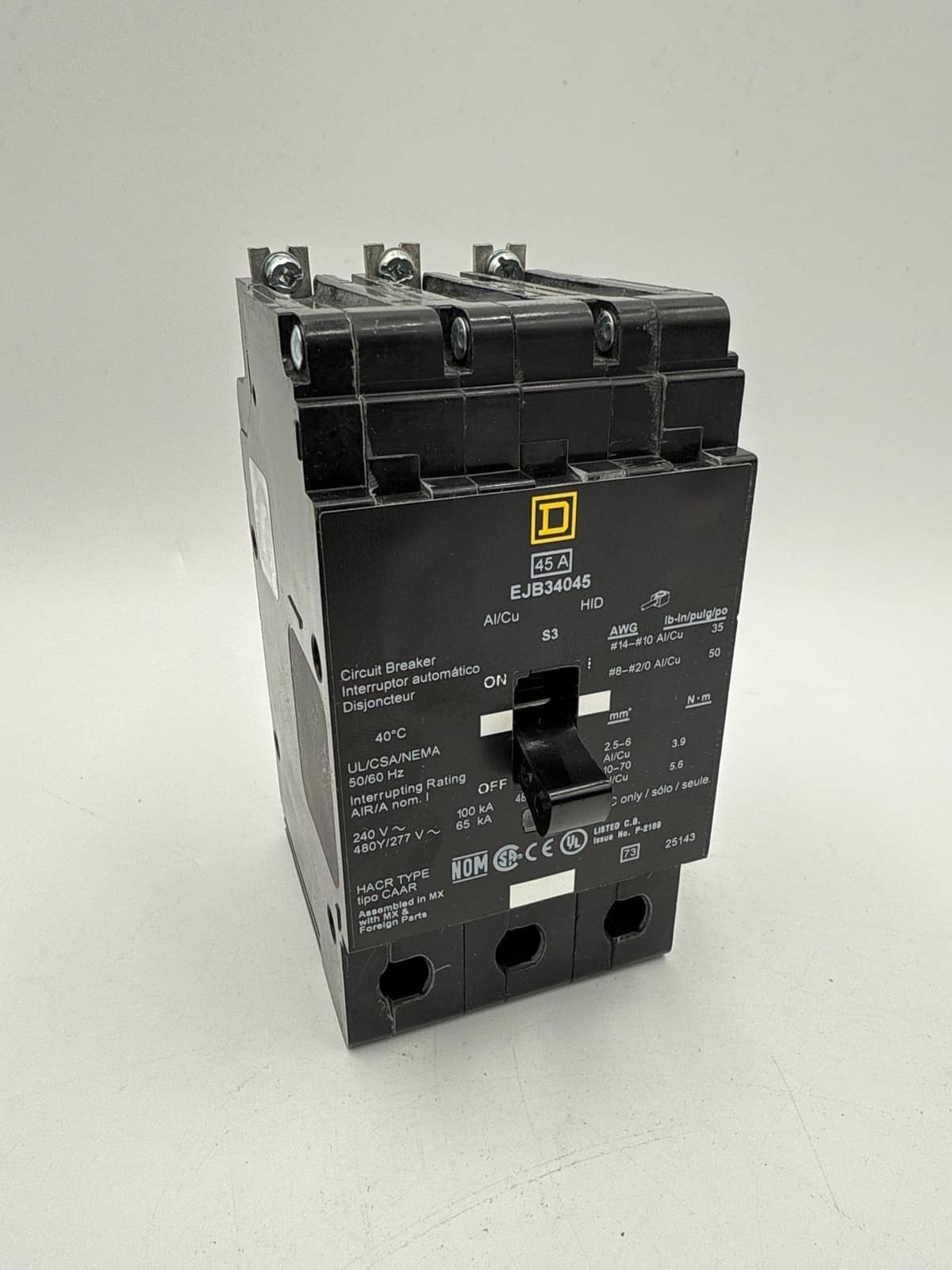 Square D EJB34045 Circuit Breaker — image 1 of 7