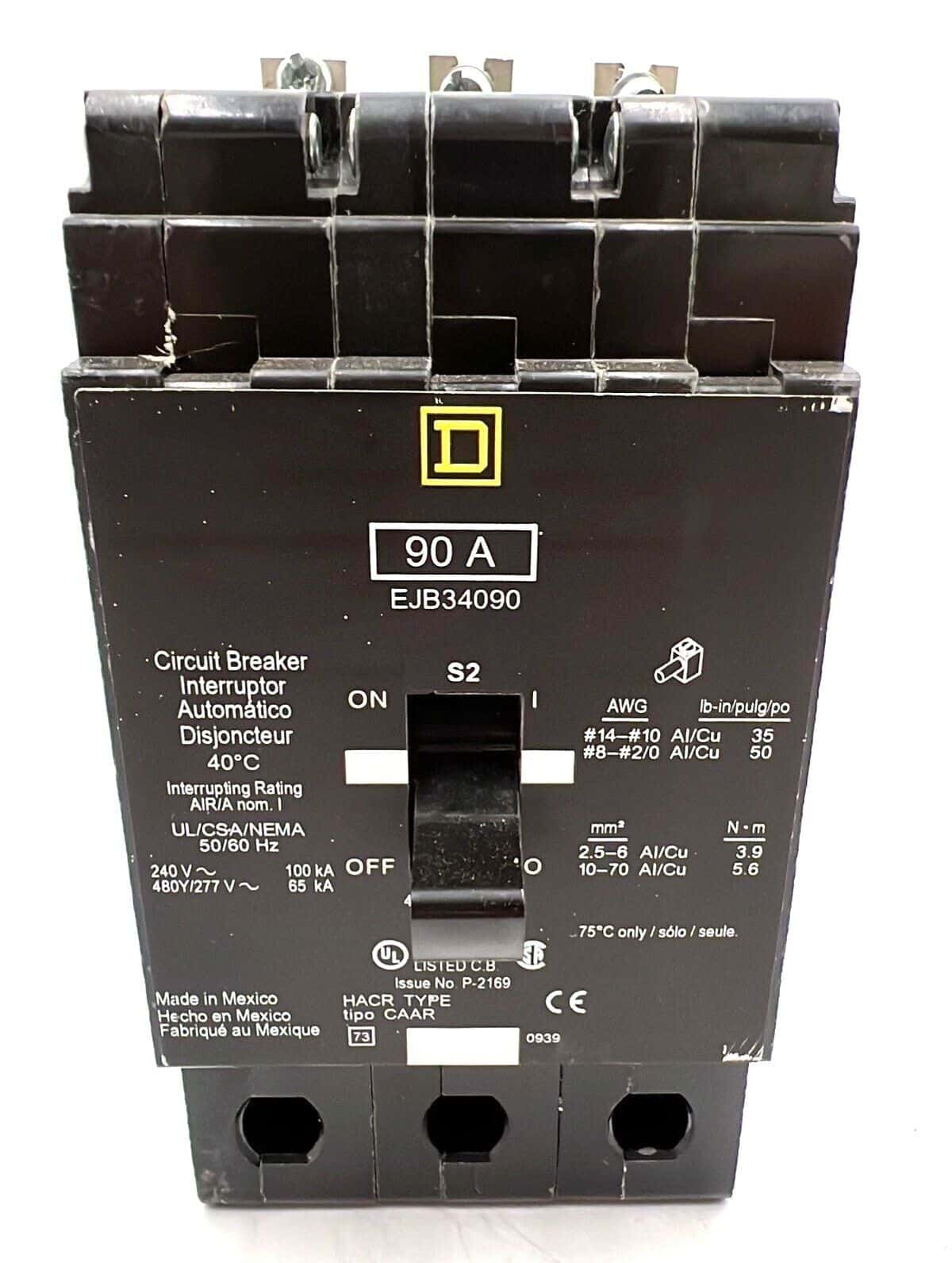 Square D EJB34090 Circuit Breaker — image 1 of 7