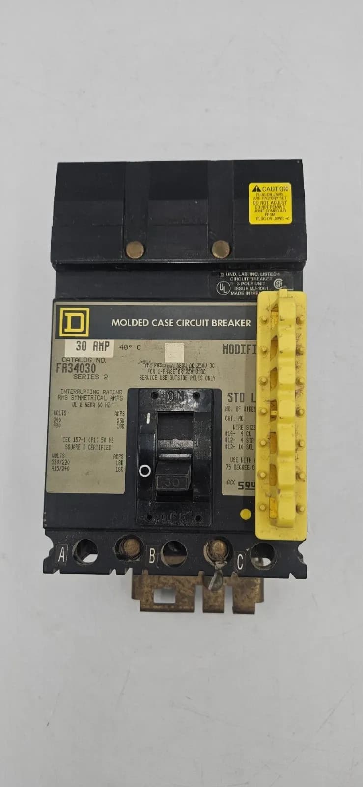 Square D FA34030 Circuit Breaker — image 1 of 10