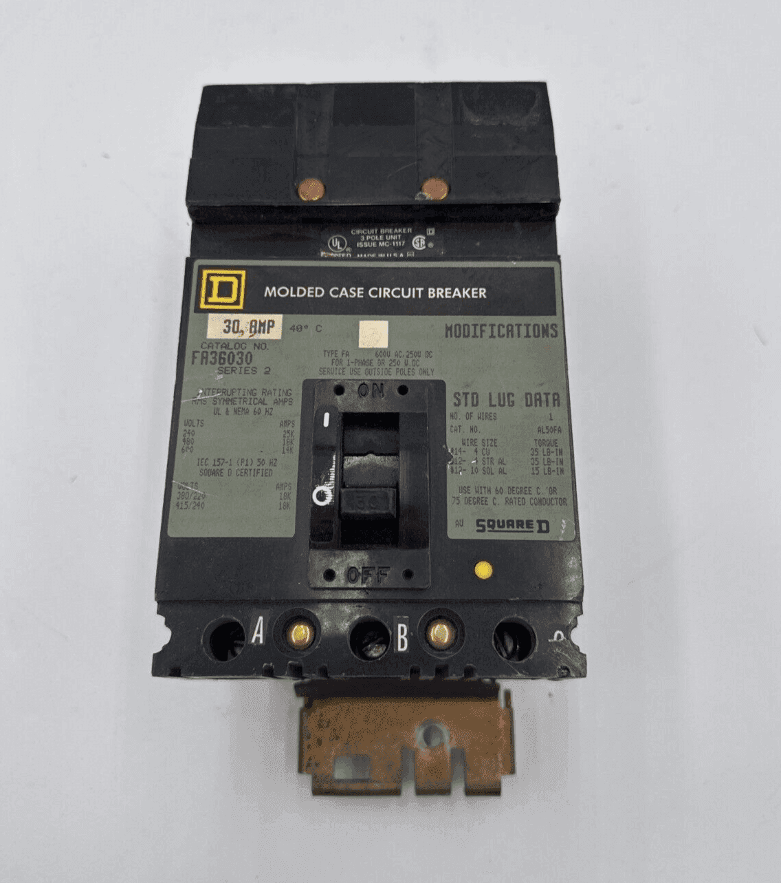 Square D FA36030 Circuit Breaker — image 1 of 7