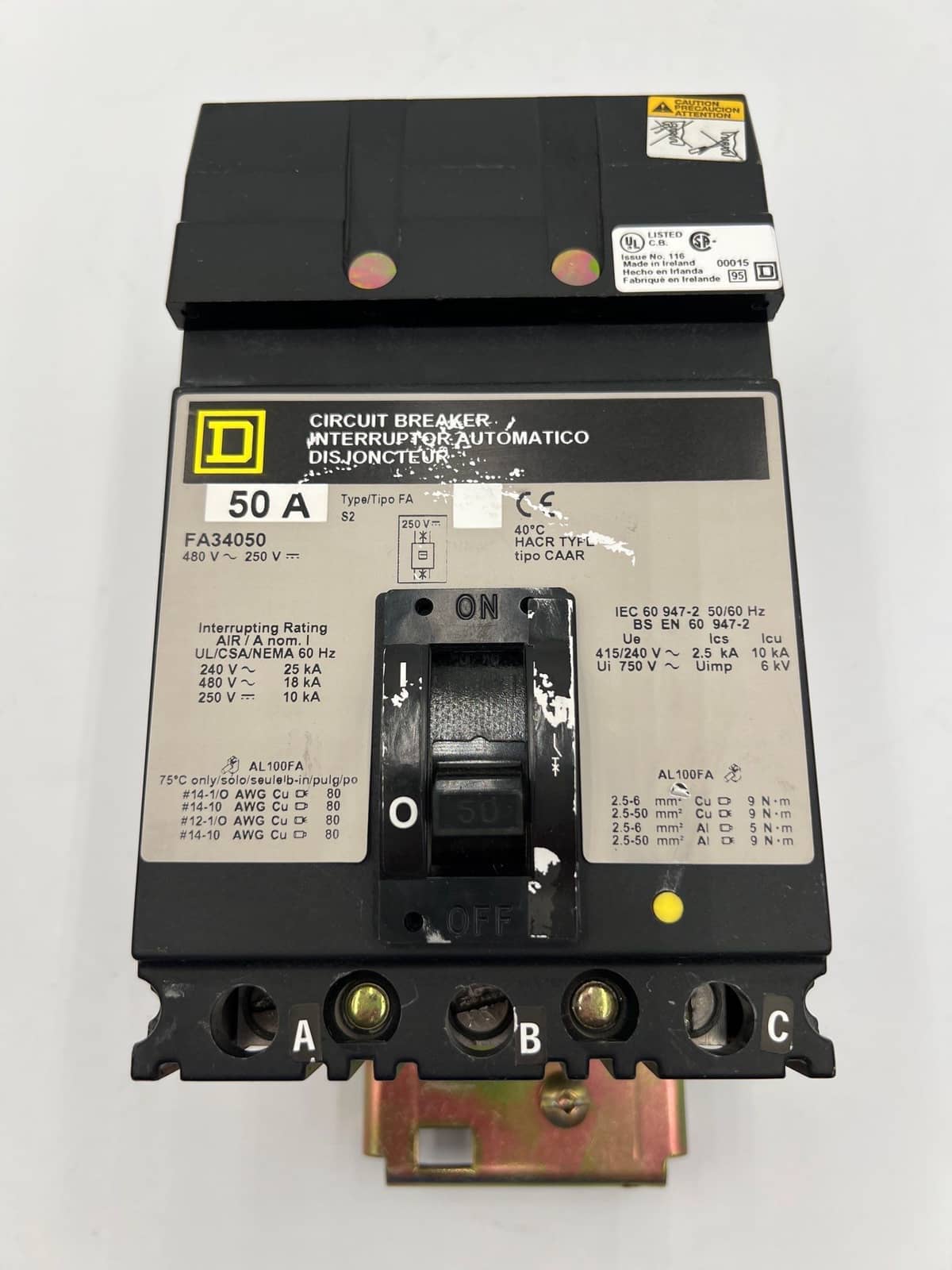 Square D FA36050 Circuit Breaker — image 1 of 6