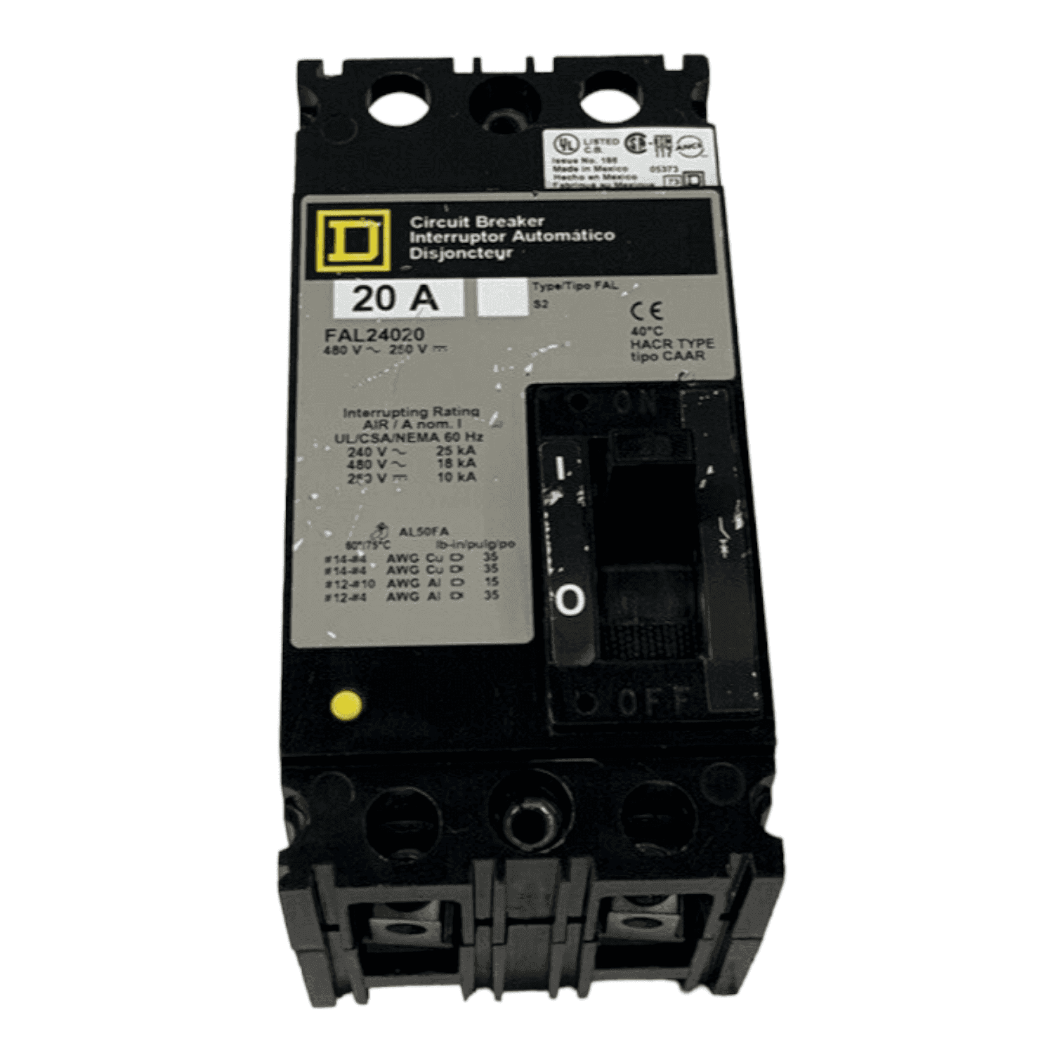 Square D FAL24020 Circuit Breaker — image 1 of 7