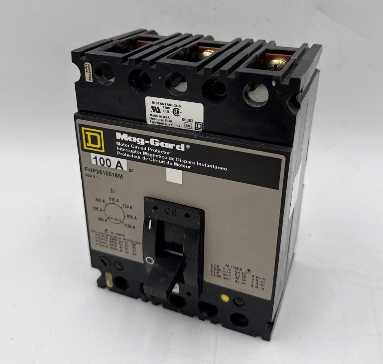 Square D FHP3610018M Circuit Breaker — image 1 of 8