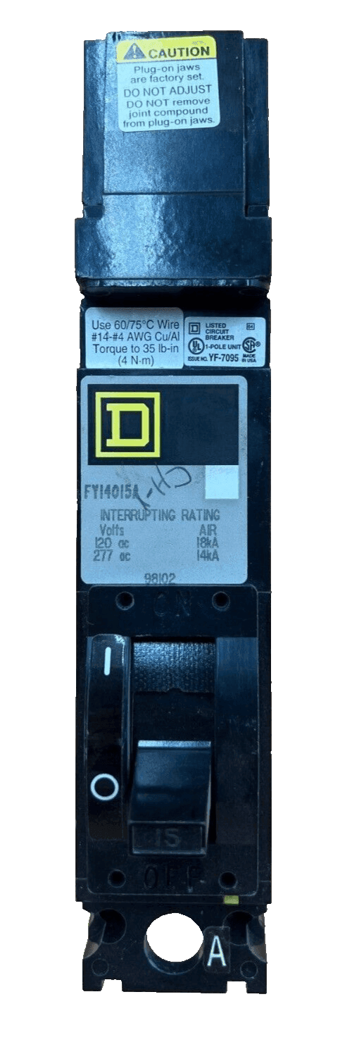 Square D SQD FY14015A Circuit Breaker — image 1 of 6