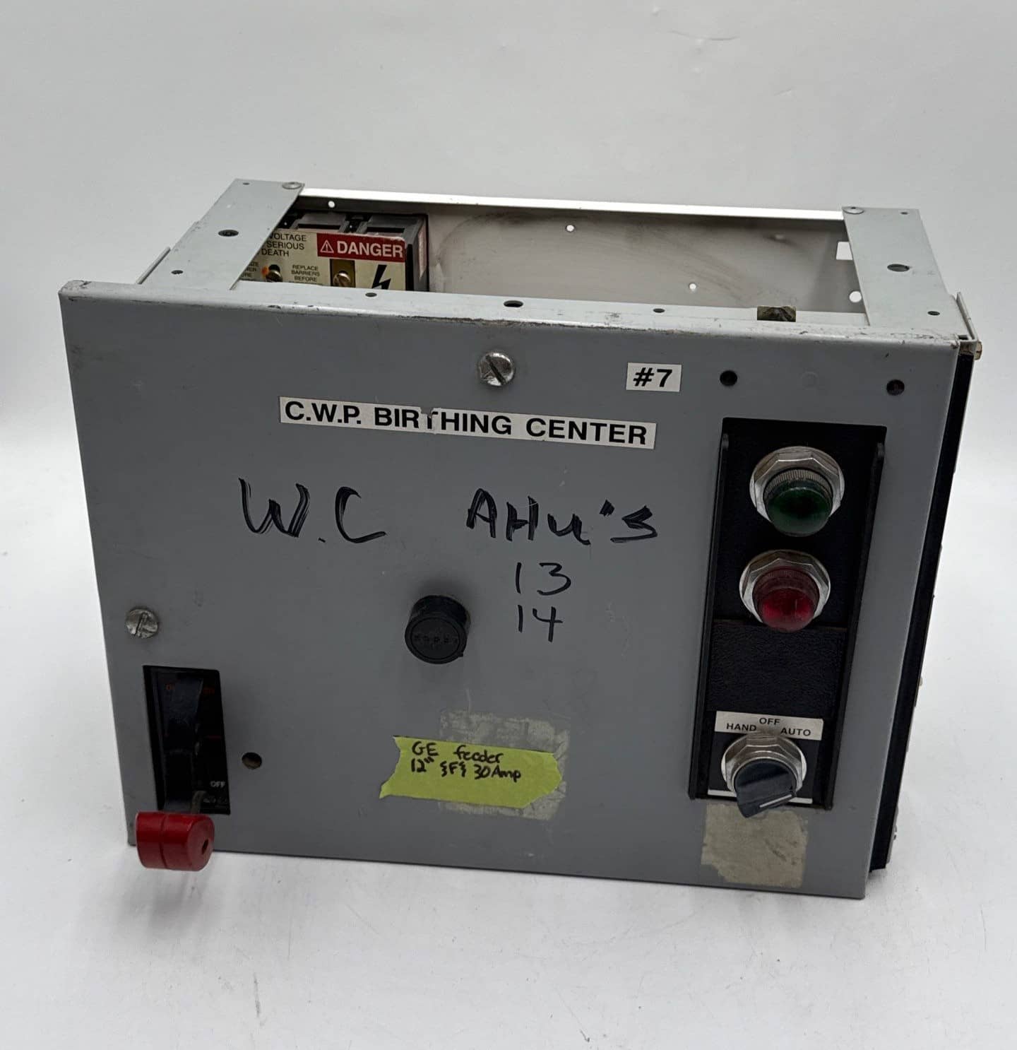 GE 8000 12" 30A MCC Bucket Fused Feeder Motor Control 30 Amp