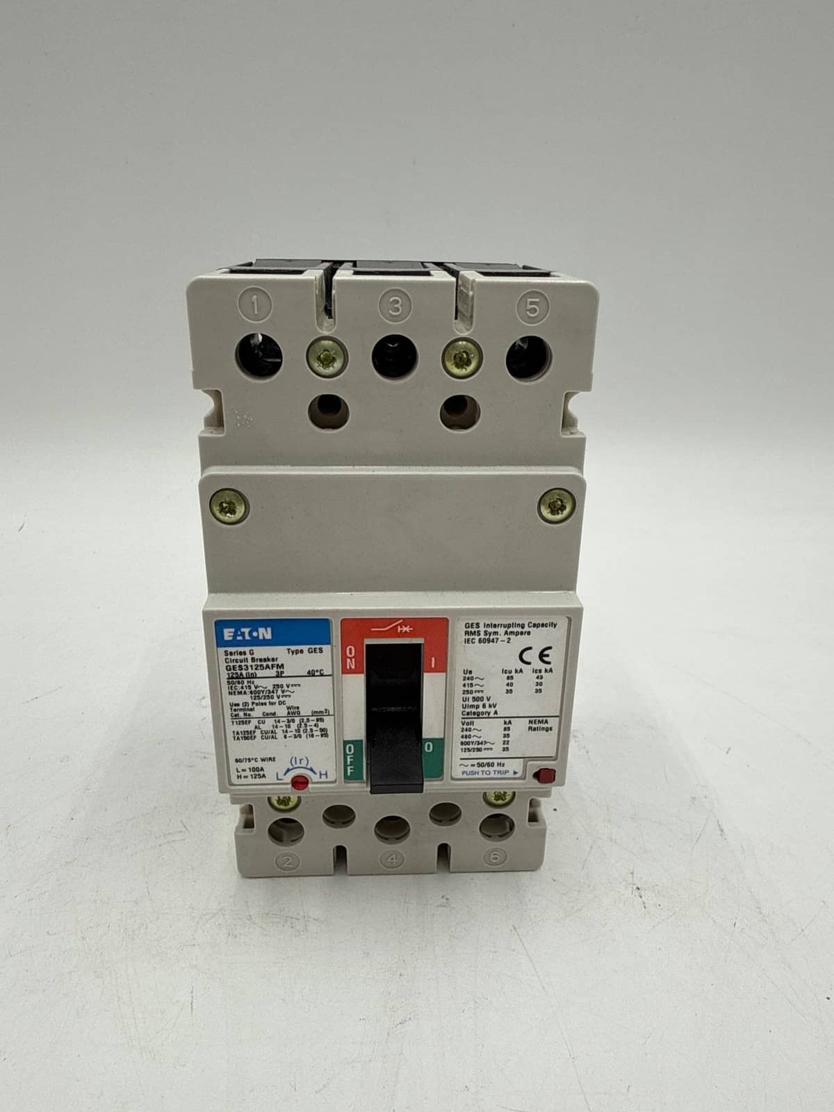 Eaton GES3125AFM Circuit Breaker — image 1 of 7