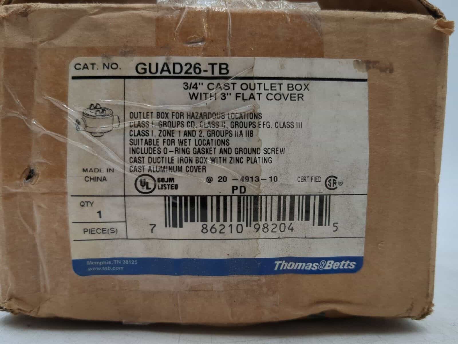 Thomas & Betts GUAD26-TB Accessory — image 1 of 6