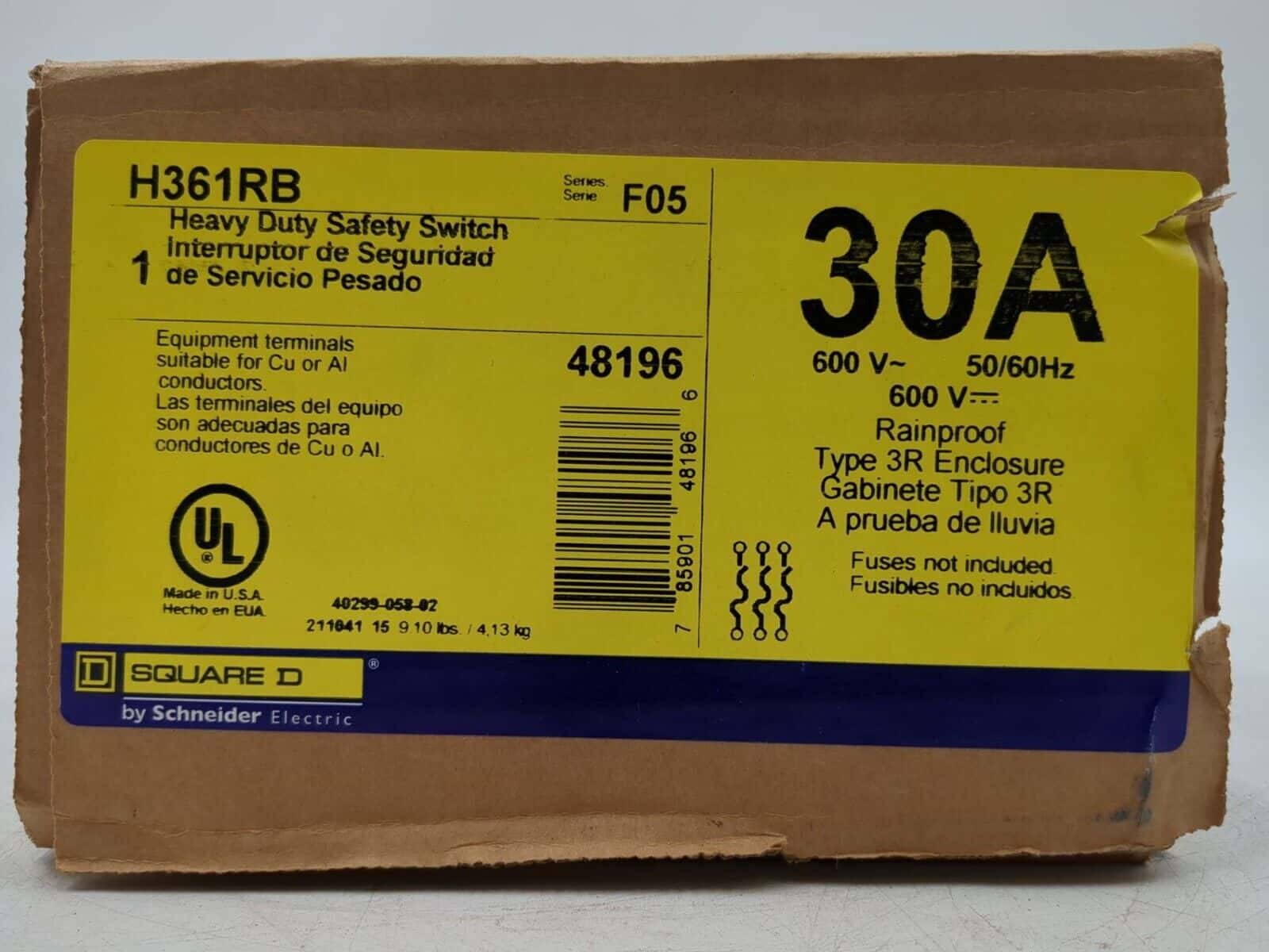 Square D H361RB Disconnect — image 1 of 4