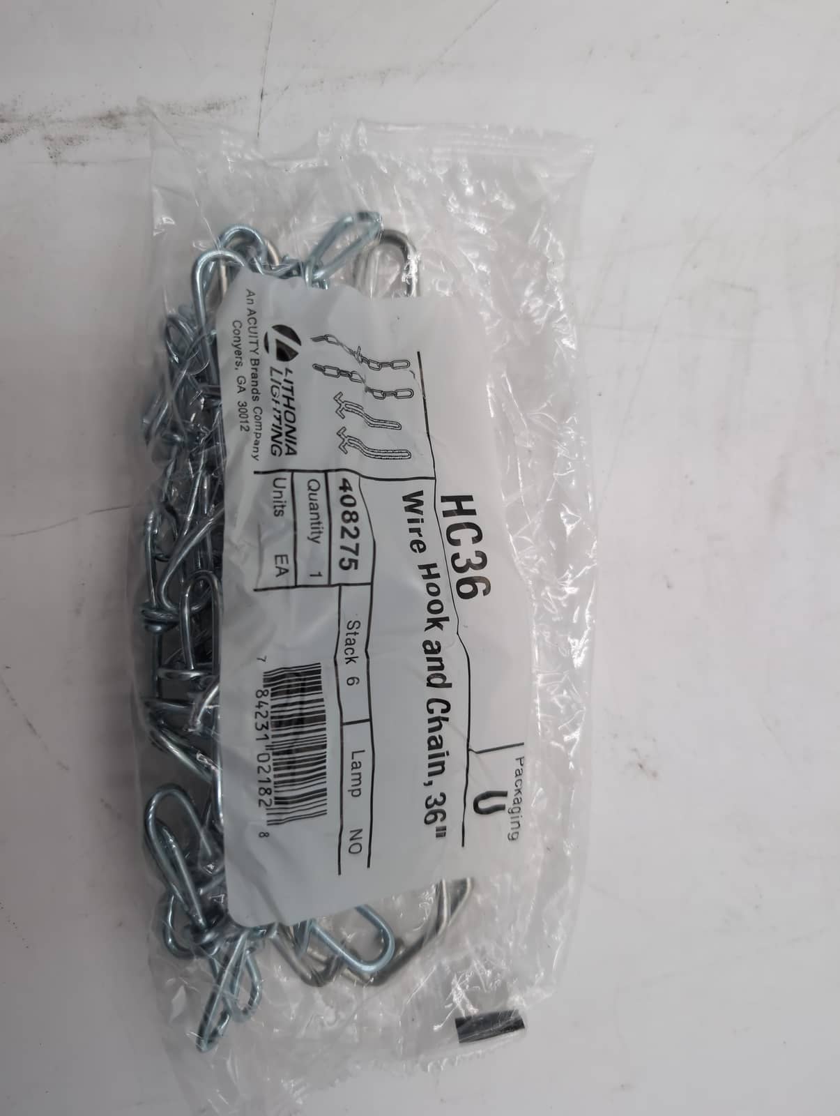 9 Pack Lithonia Lighting HC36 36" Chain Hanging Kit 9 Sets