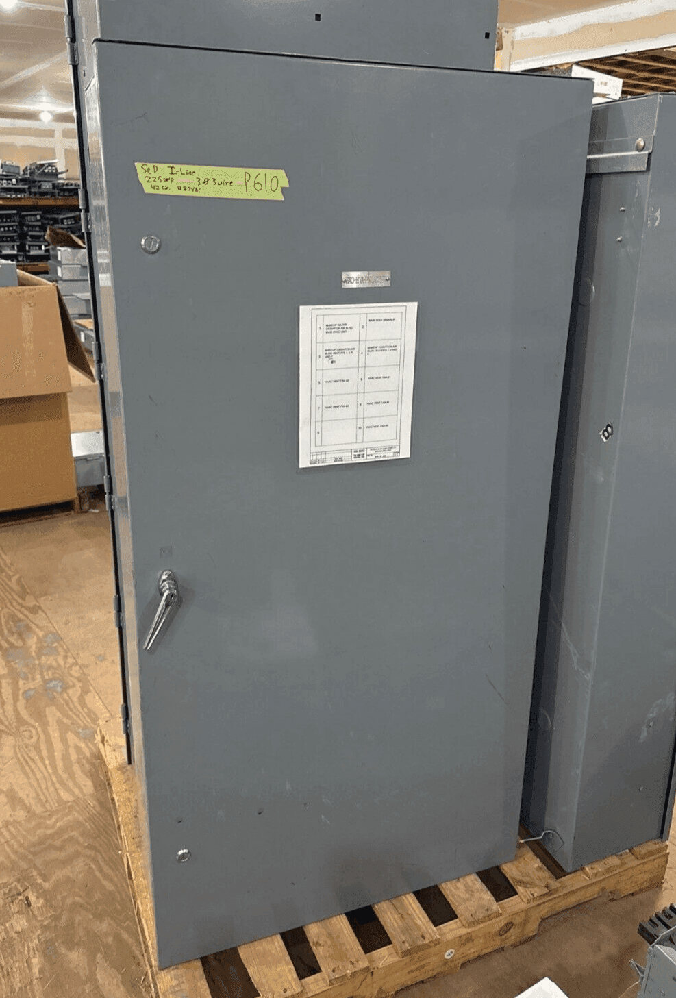 Square D HCM I-Line Panelboard 225A 480V 3PH 3W 30 Circuit 3R Outdoor P610