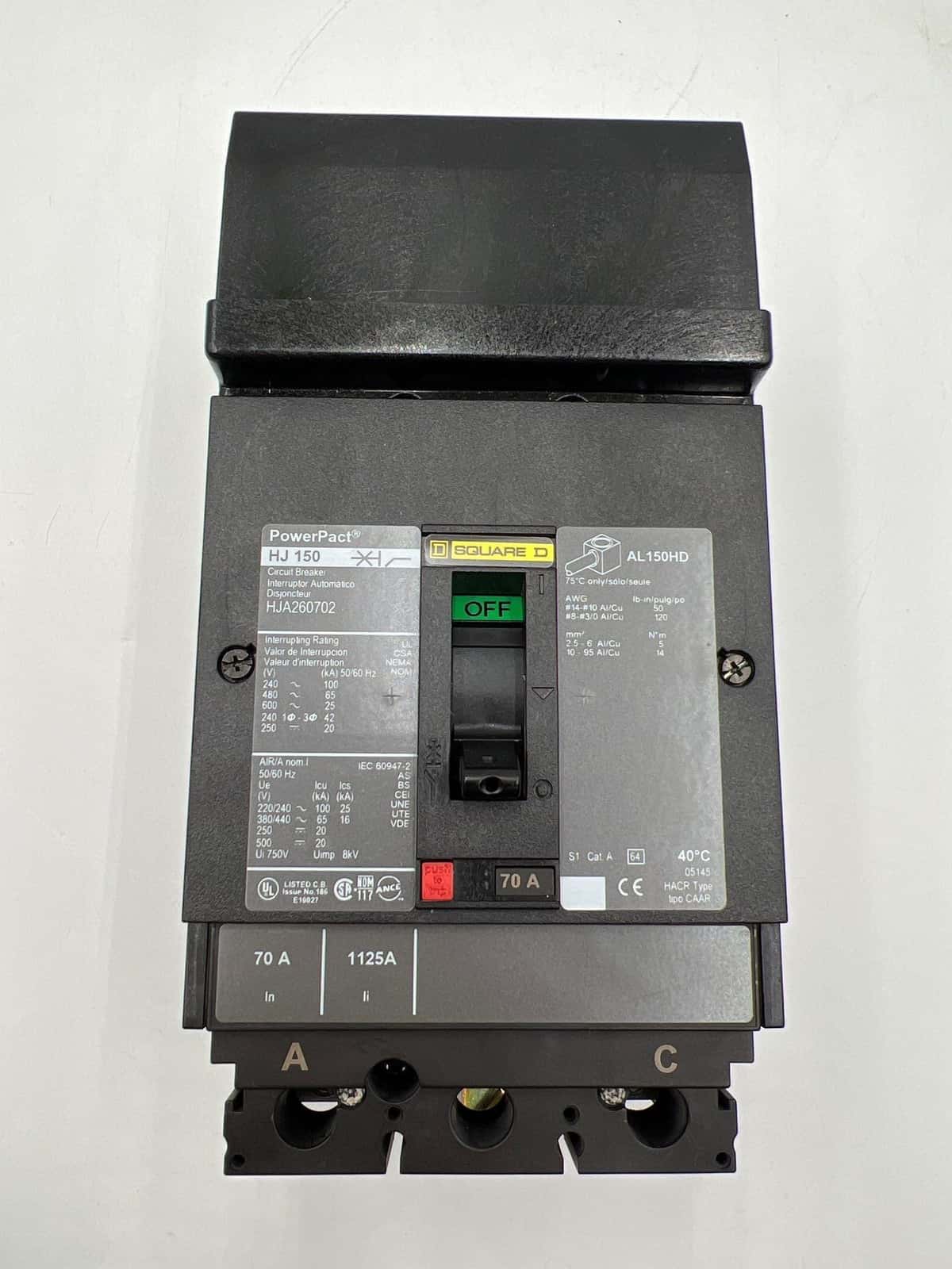 Square D HJA260702 Circuit Breaker — image 1 of 6