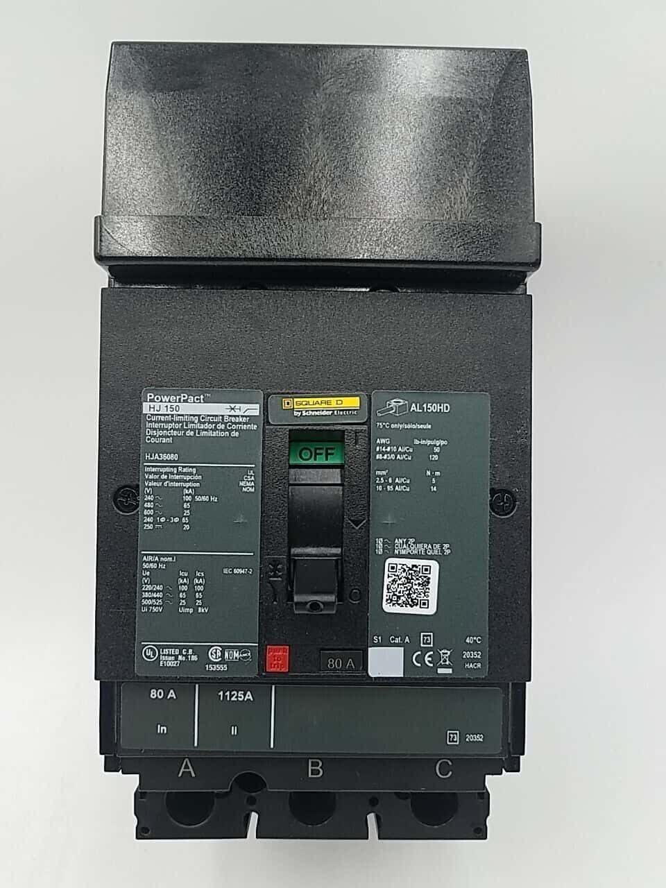 Square D HJA36080 Circuit Breaker — image 1 of 7