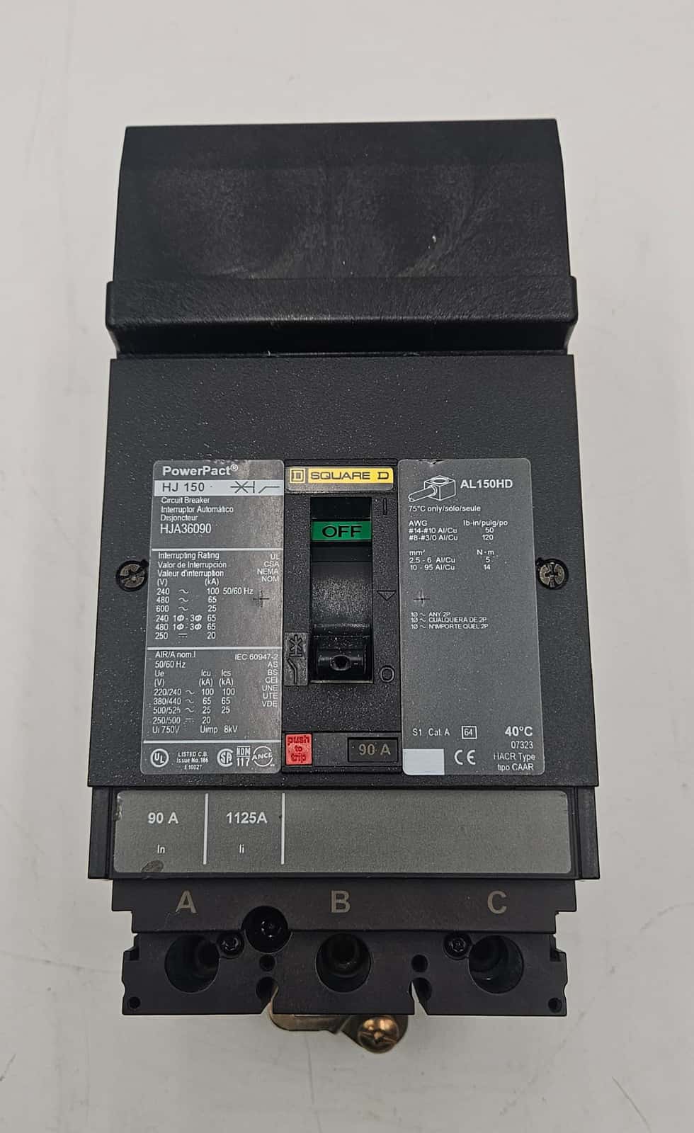 Square D HJA36090 Circuit Breaker — image 1 of 10