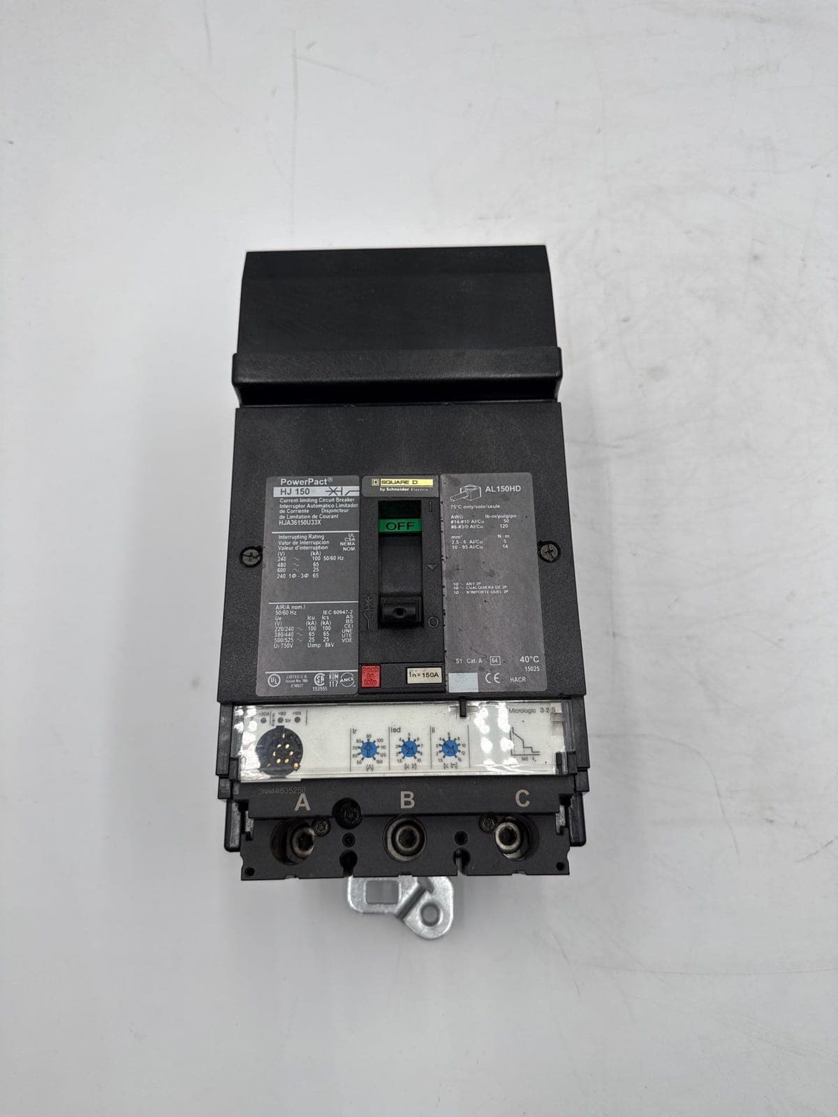 Square D HJA36150U33X Circuit Breaker — image 1 of 10