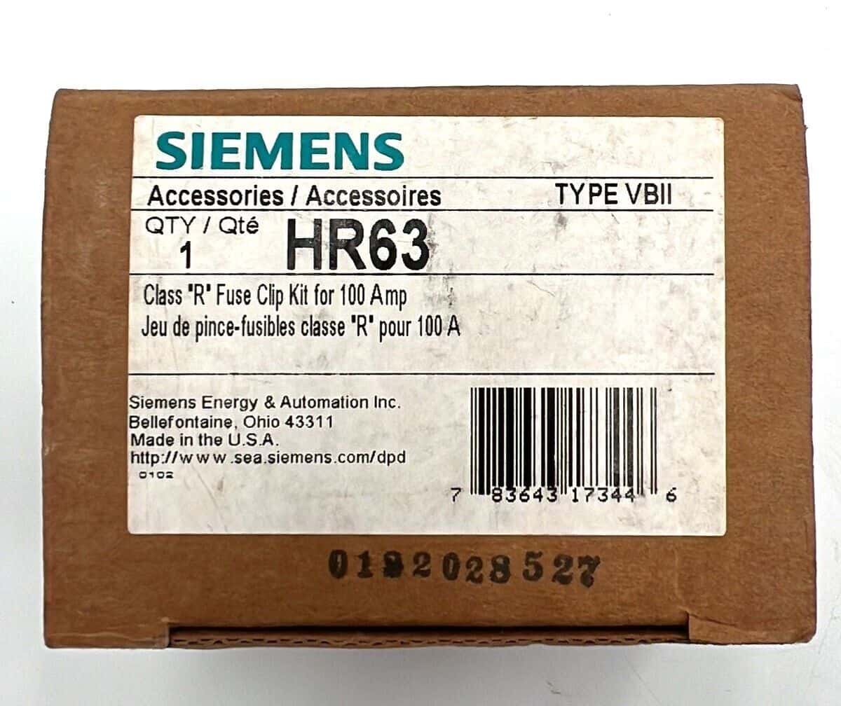 Siemens HR63 Circuit Breaker — image 1 of 2