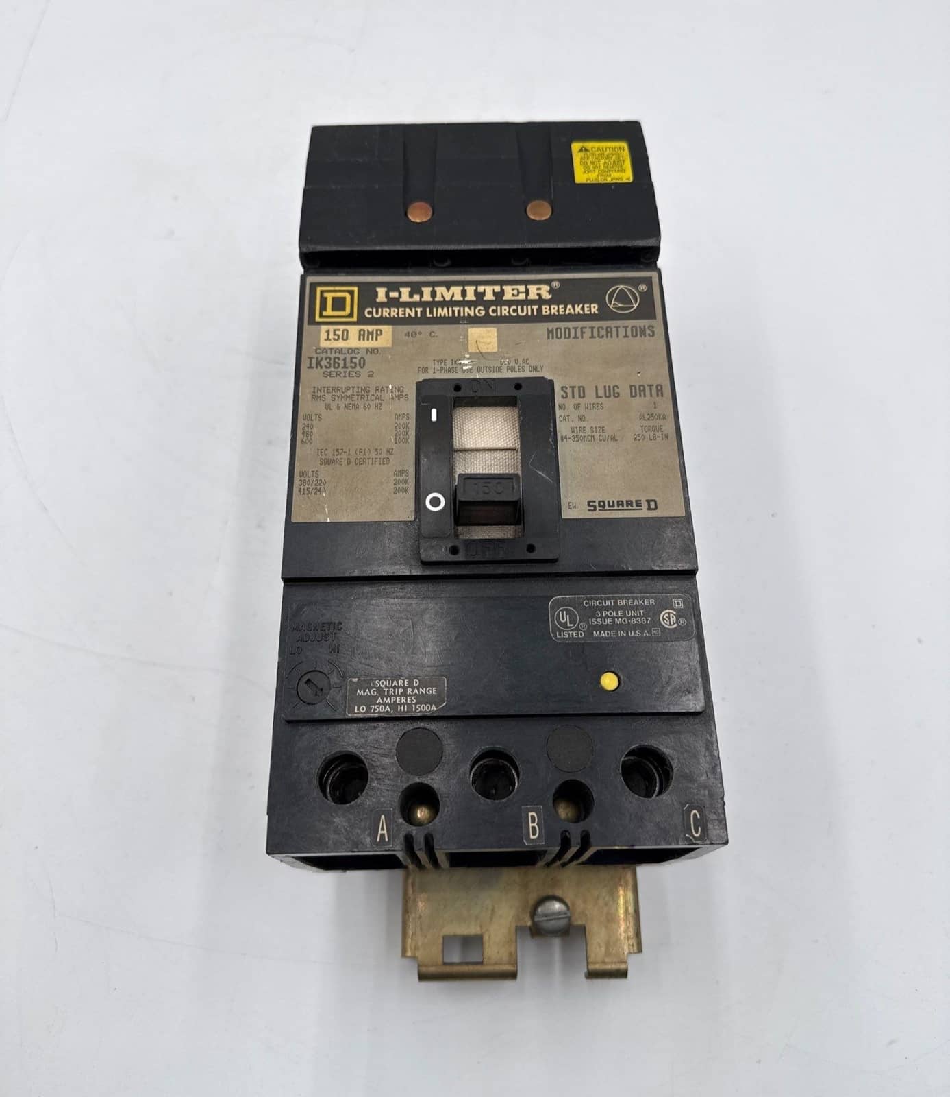 Square D IK36150 Circuit Breaker — image 1 of 10