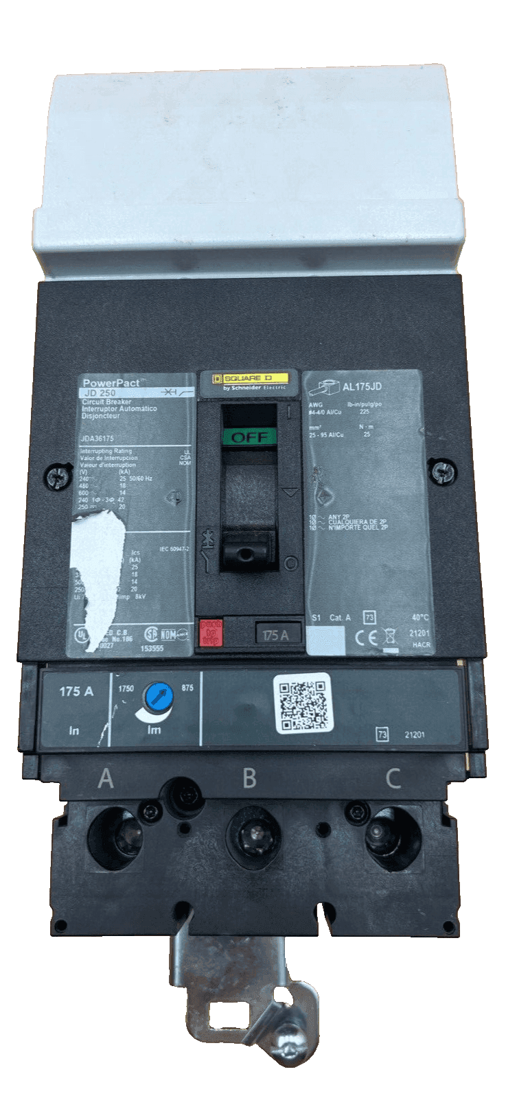 Square D JDA36175 Circuit Breaker — image 1 of 7