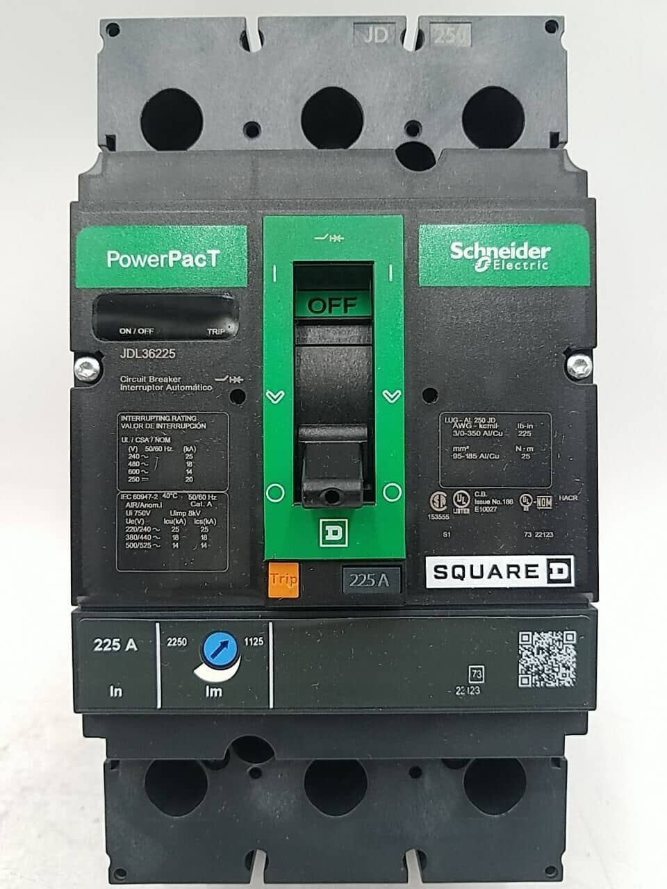 Schneider Electric JDL36225 Circuit Breaker — image 1 of 7