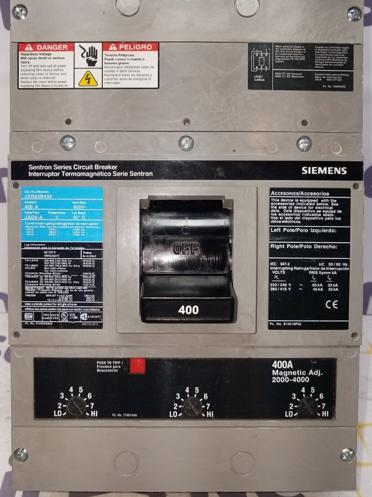 Siemens JXD63B400 – image 1