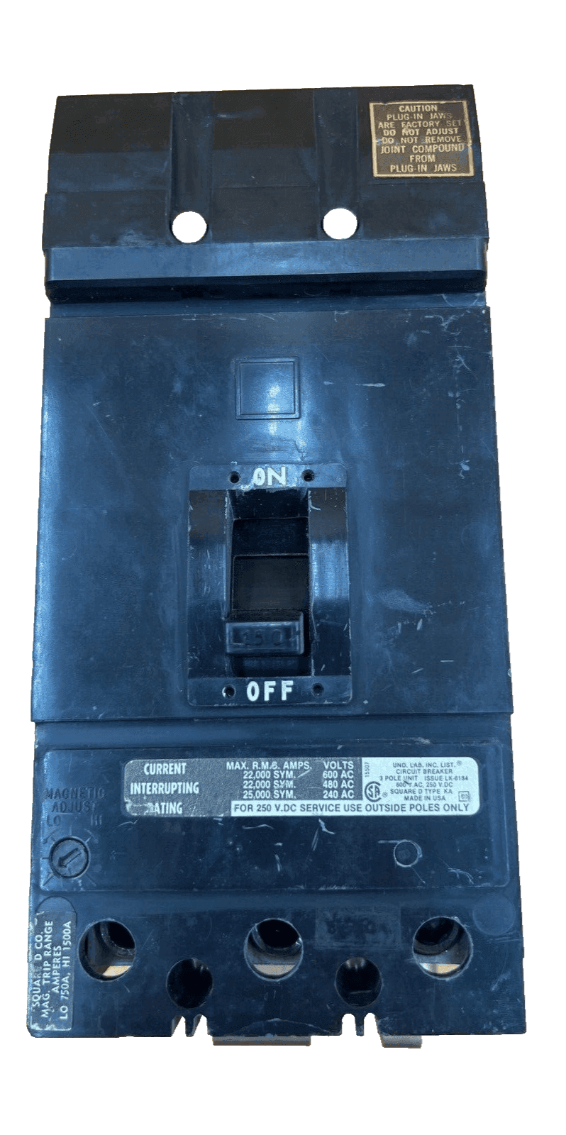 Square D KA36150 Circuit Breaker — image 1 of 7