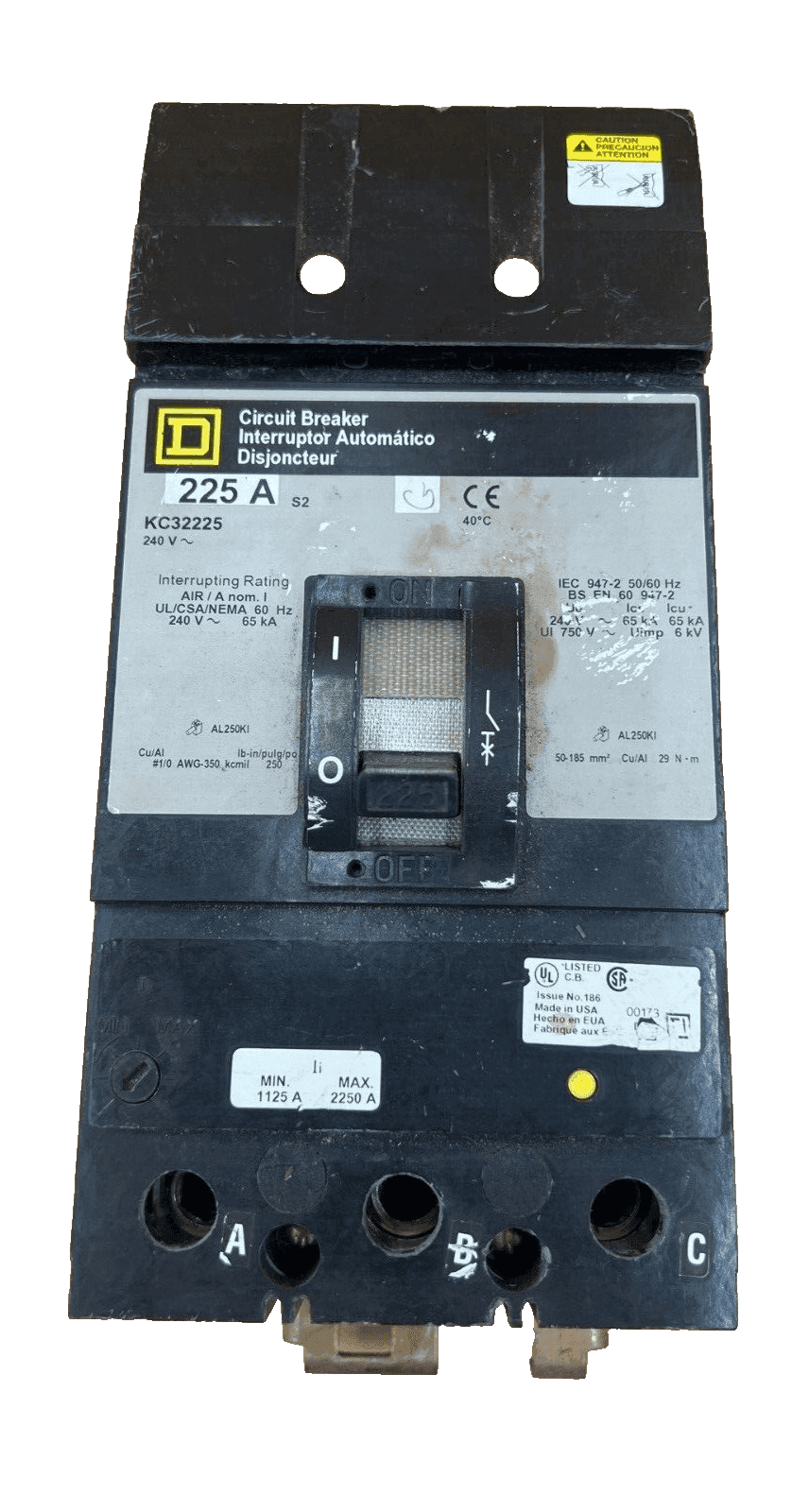 Square D KC32225 Circuit Breaker — image 1 of 6