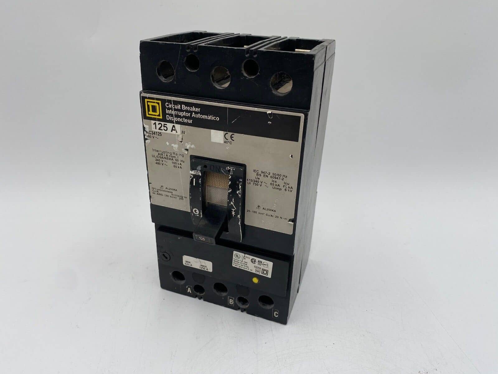 Square D KC34125 Circuit Breaker — image 1 of 11