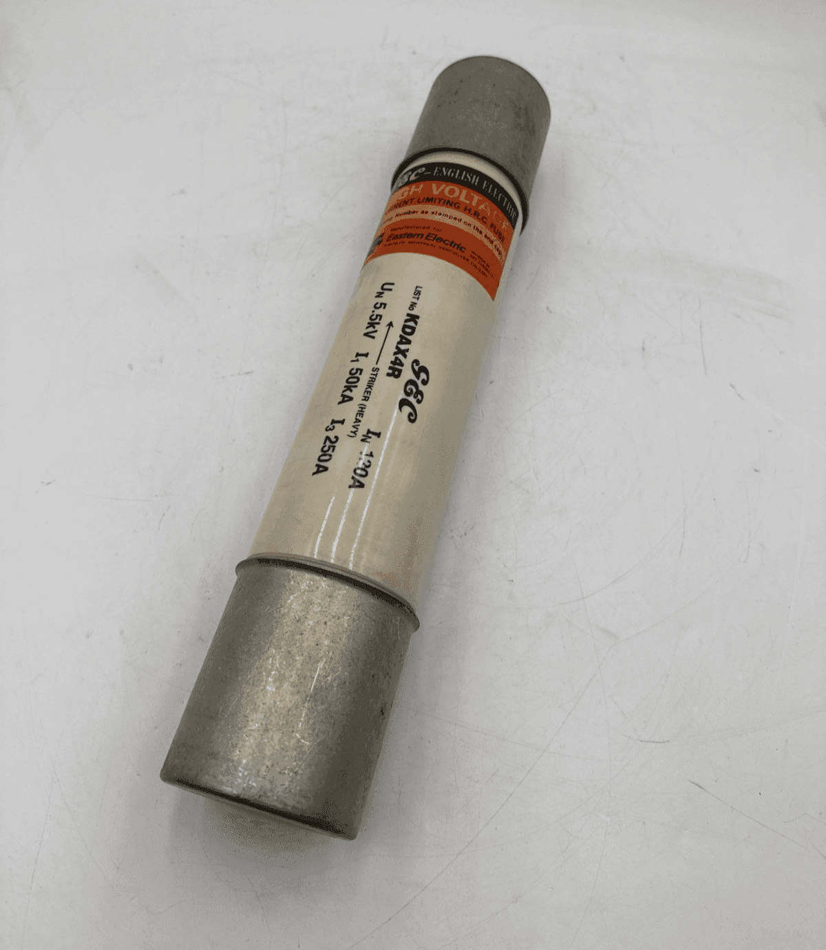 GEC KDAX4R Medium Voltage Fuse 130A 5.5kV kA Current Limiting 130 Amp