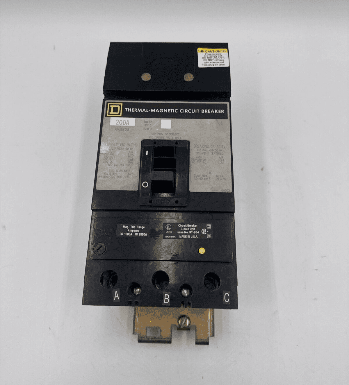 Square D KH36200 Circuit Breaker — image 1 of 8