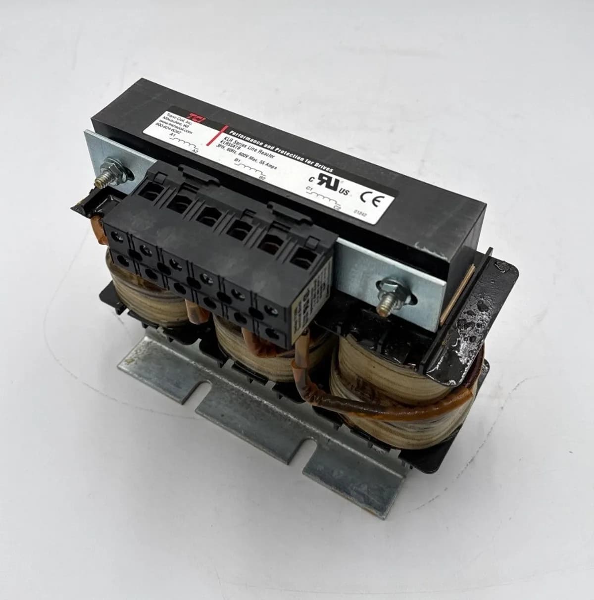 Trans Coil Inc TCI KLR55ATB KLR Series Line Reactor 55A 3PH 600V 60Hz 55 Amp New