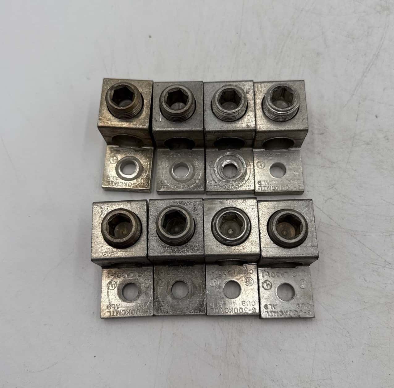 8PC CMC LA301-1 Aluminum Mechanical Lug 6-300 kcmil 1-Hole CU9-AL9