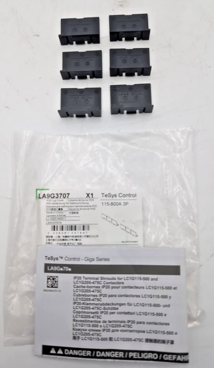 Schneider Electric LA9G3707 6PC Lug Cover for TeSys Giga Contactor NEW – image 1