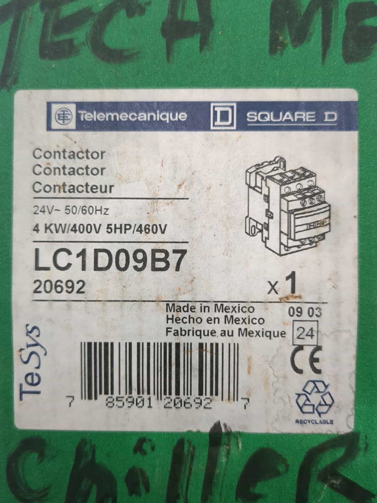Square D LC1D09B7