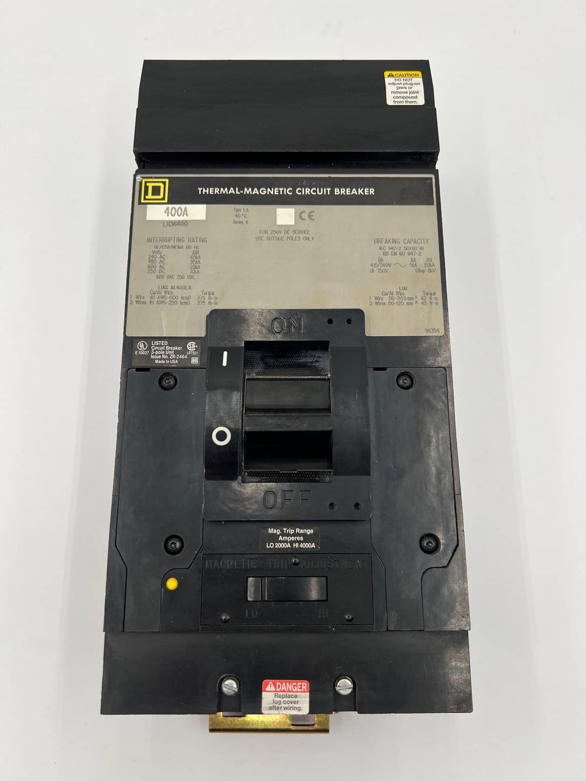 Square D LH36400 Circuit Breaker — image 1 of 7