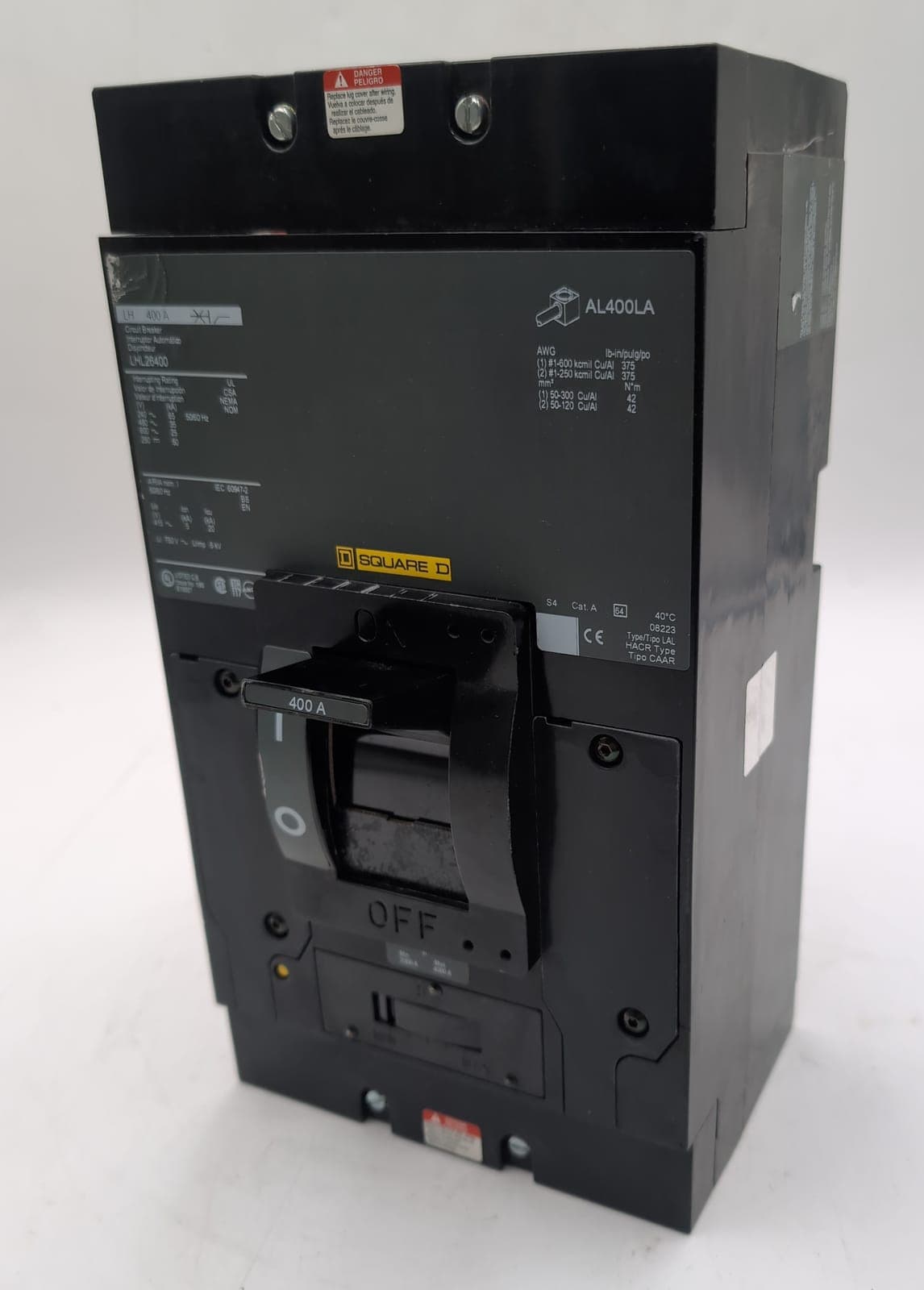 Square D LHL26400 Circuit Breaker — image 1 of 9